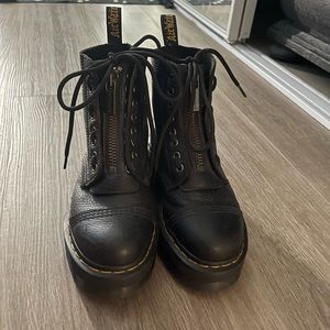 Sinclair leather platform boots